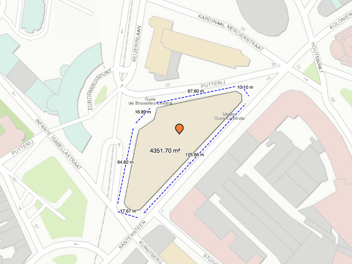 Situation géographique et calcul de surface